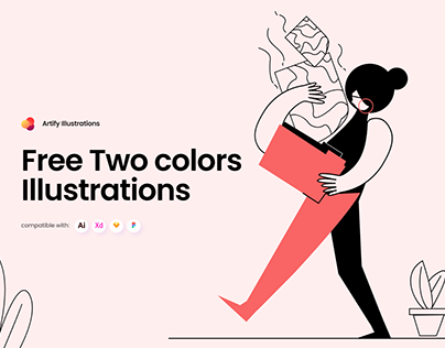 Free Two Colors Illustrations