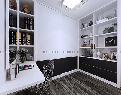 HDB-/-Monochrome Design Bedroom