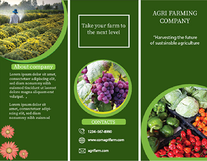 Agri farming brochure
