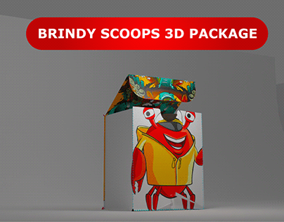 Brindy Scoops 3D Packaging