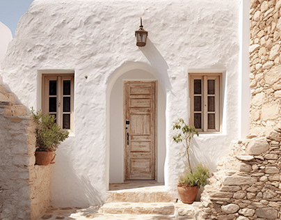 Traditional Cycladic House Model