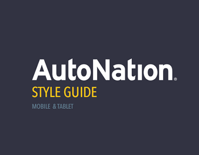 Autonation Style Guide - Mobile & Tablet