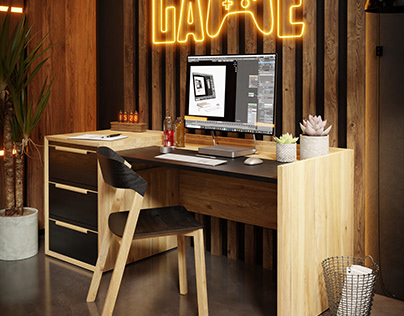Adjustable Wooden Desk Design