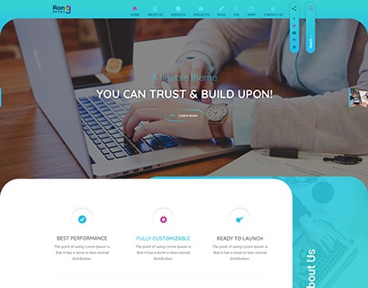 Rongdhonu – Business PSD Template