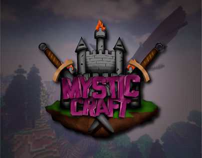 Minecraft Server - Illustrated Logo / MysticCraft