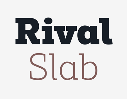 Rival Slab Font Family