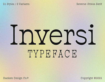 Inversi Typeface