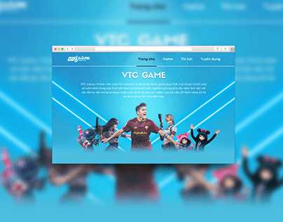 VTC Game Landing Page - UI/UX Design Project