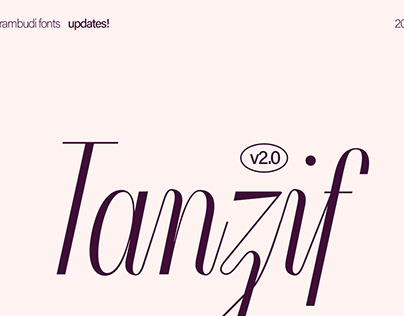 Tanzif Modern Display Serif Font