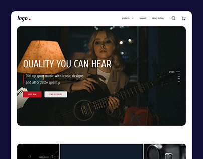 Music Equipment store website