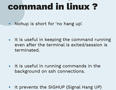 What is Nohup command in Linux?