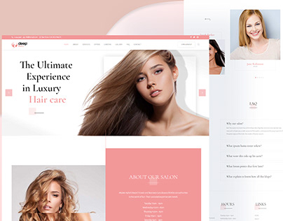 Website Design Beauty Shop