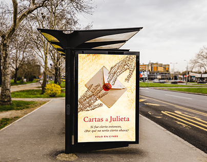 Diseño de afiche de película "Cartas a Julieta"