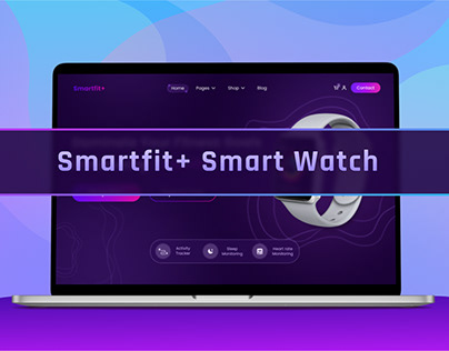 Smartfit+ Smart Watch Landing Page