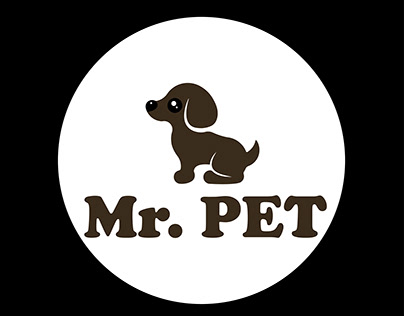 cute dog logo/ Pet logo.