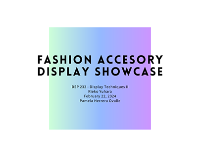 Fashion Accesory Display Showcase