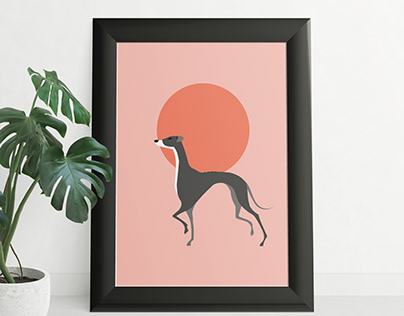 Greyhound Illustration