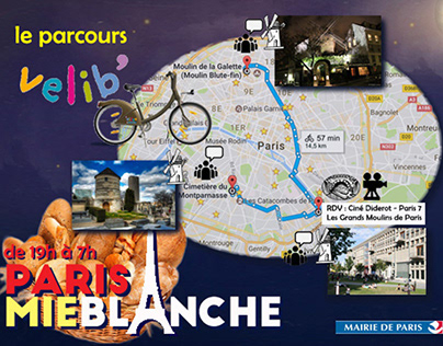 2017 l MIE BLANCHE A PARIS avec du pain & du vélo