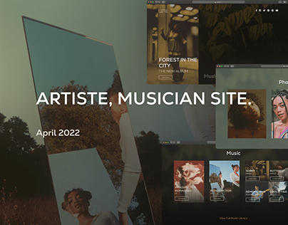 Artiste, Musician Site