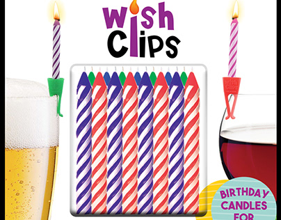 Birthday Candle Clips for Drink