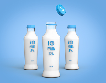 Milk bottle "IO"