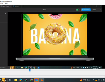 Donut Drag animation