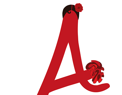 Letra ilustrada "A"