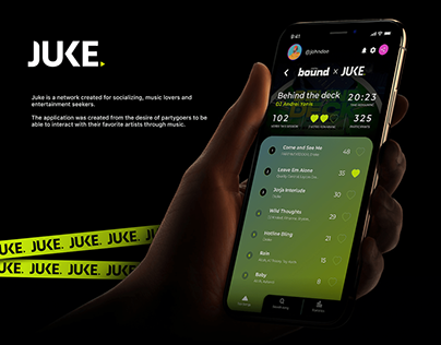 Juke App - UI/UX Design for clubbing