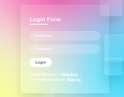 LogIn page using 3D Animation