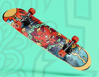 The Steezy Doodle Skateboard Deck