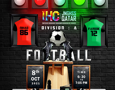 IHC - JNGHSS - Alumini Qatar - Football Match - Posters