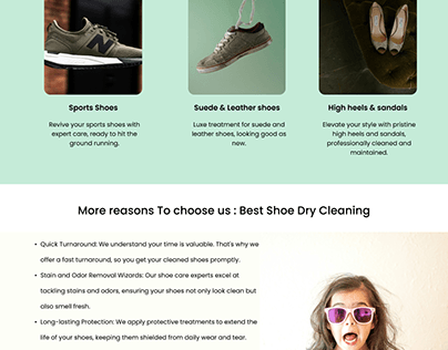 Project thumbnail - Shoes Cleaning Services Landing Page
