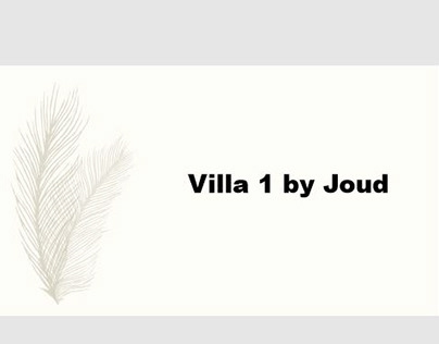 Villa 1 By Joud