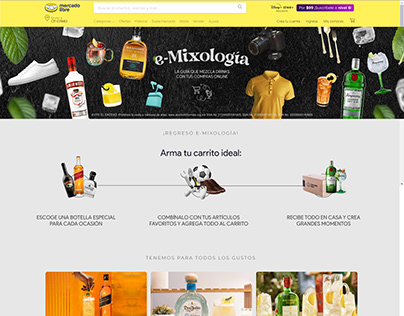 e-Mixología - Landing Page MercadoLibre