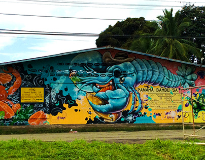 street pedasi panamá, colaboración, mural.