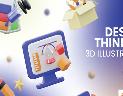 3D Design Thinking Icon