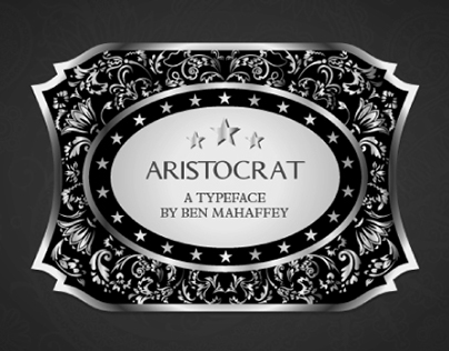 Aristocrat Typeface by Ben Mahaffey
