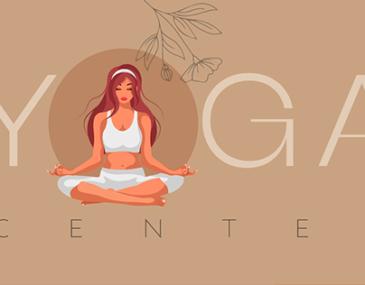 Poster for yoga studio / Постер для йога центра