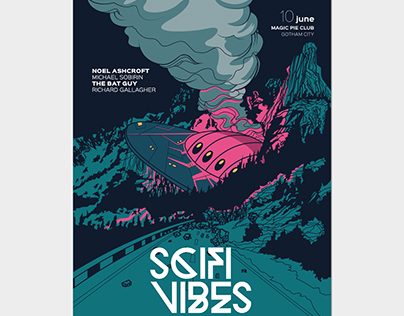 Sci Fi Vibes Flyer & Poster