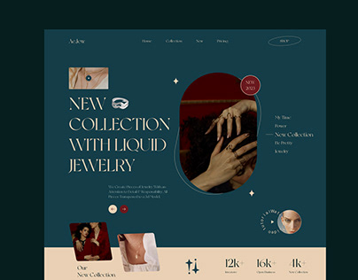 Jewelry store, landing page