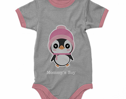 Baby bodysuits with cute animals