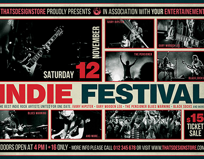 Indie Fest Flyer Template V3