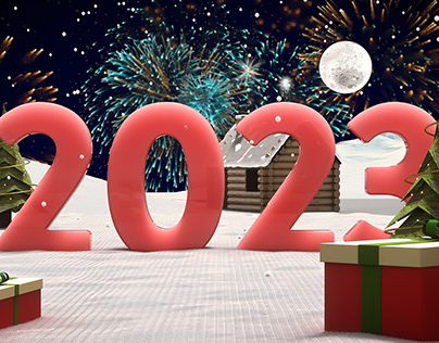 New Year 2023 and Christmas professional video