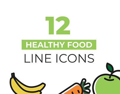 Healthy Food line icons