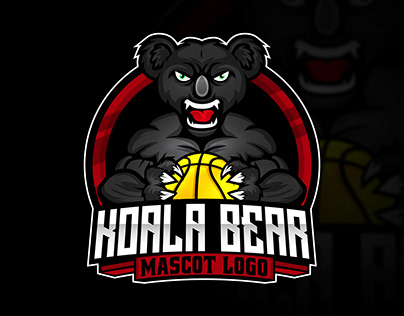 Koala Bear Mascot Logo