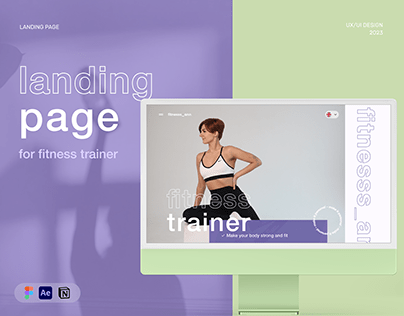 Landing Page for fitness trainer