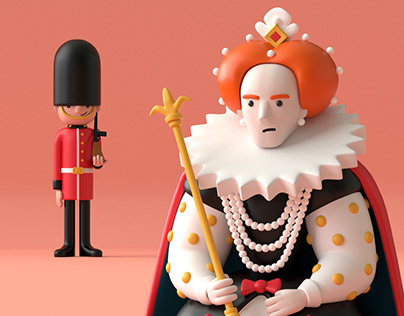 King's Guard & Elizabeth I Art Toys