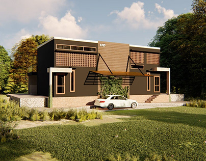 3D MODELING AND RENDERING BOX HOUSE