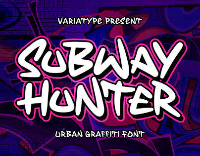 Subway Hunter - Urban Graffiti Font