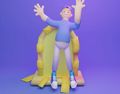 GomGom Man 3D Character